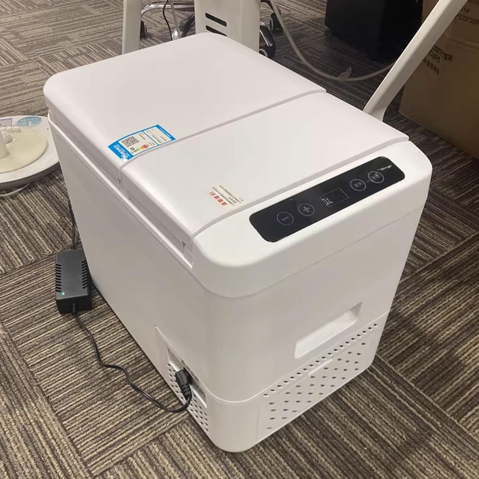 Frigo Camping Glaciere Compression Glacière Electrique 26 L Vertical/Horizontal, Congélateur/Réfrigérateur -16 À 6℃ for Maison Ou Bureau 12 V/24 V/220 V