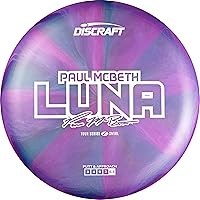 Discraft Paul McBeth 2025 Tour Series Luna Z Swirl Putter - Neutral Flight, Tacky Grip & Glide for Disc Golf
