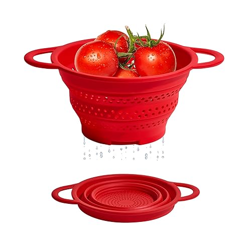 GIR Collapsible Colander for Kitchen – Space-Saving Strainer & Steamer
