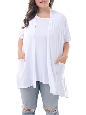 Buy ZERDOCEAN Women's Plus Size Short Sleeve Lightweight Soft