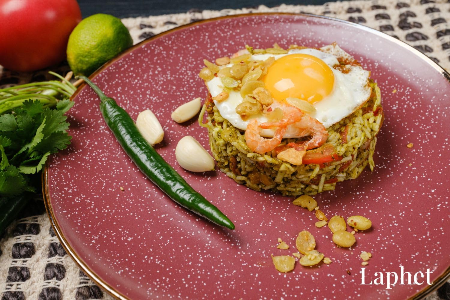 Laphet Knusper Mix – Topping | Haricots et cacahuètes épicés, riche en protéines, garniture de salade, collations, mélange de noix et de graines (150 g)