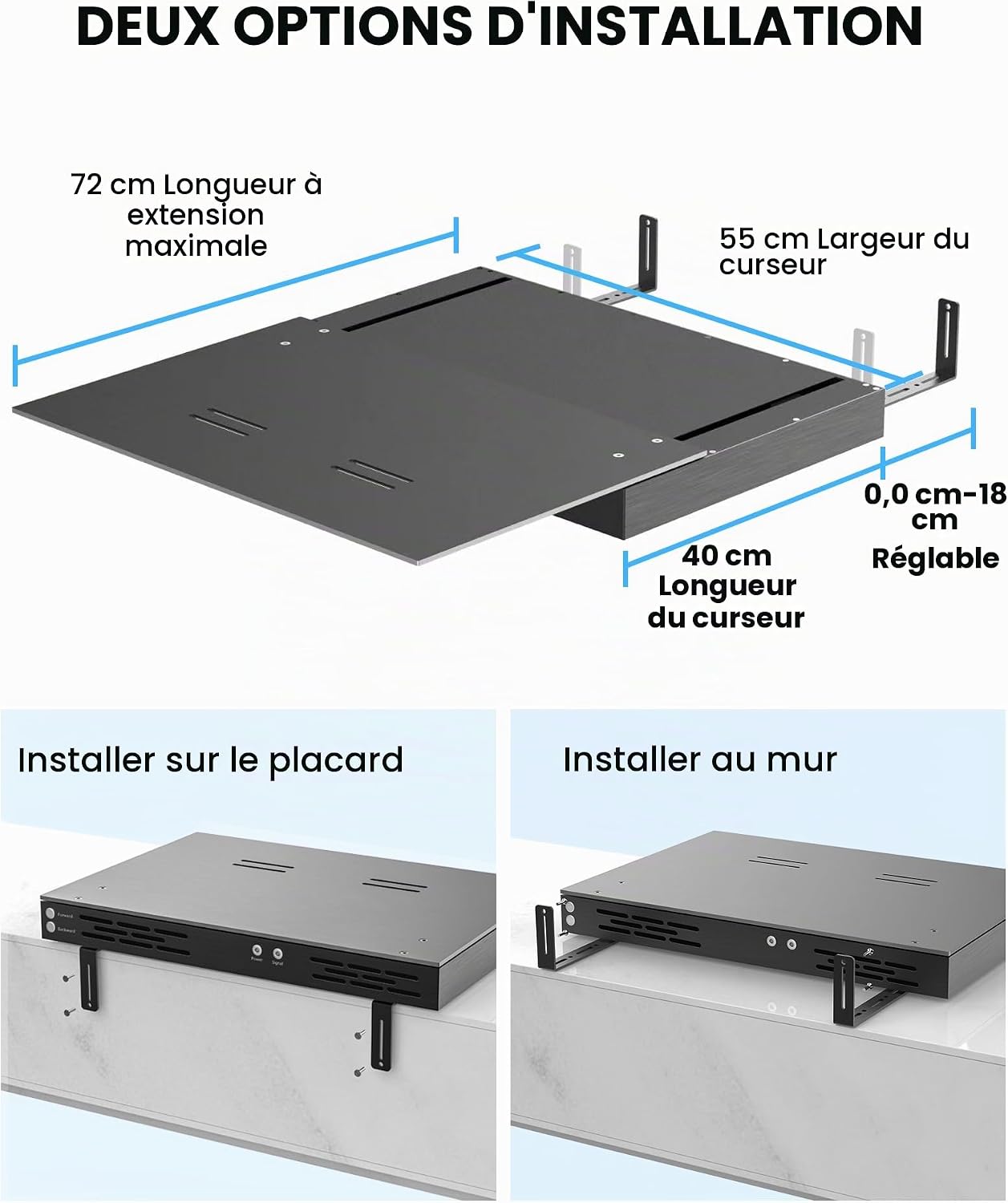 Installation simple du IC-A150 sur meuble TV ou mur