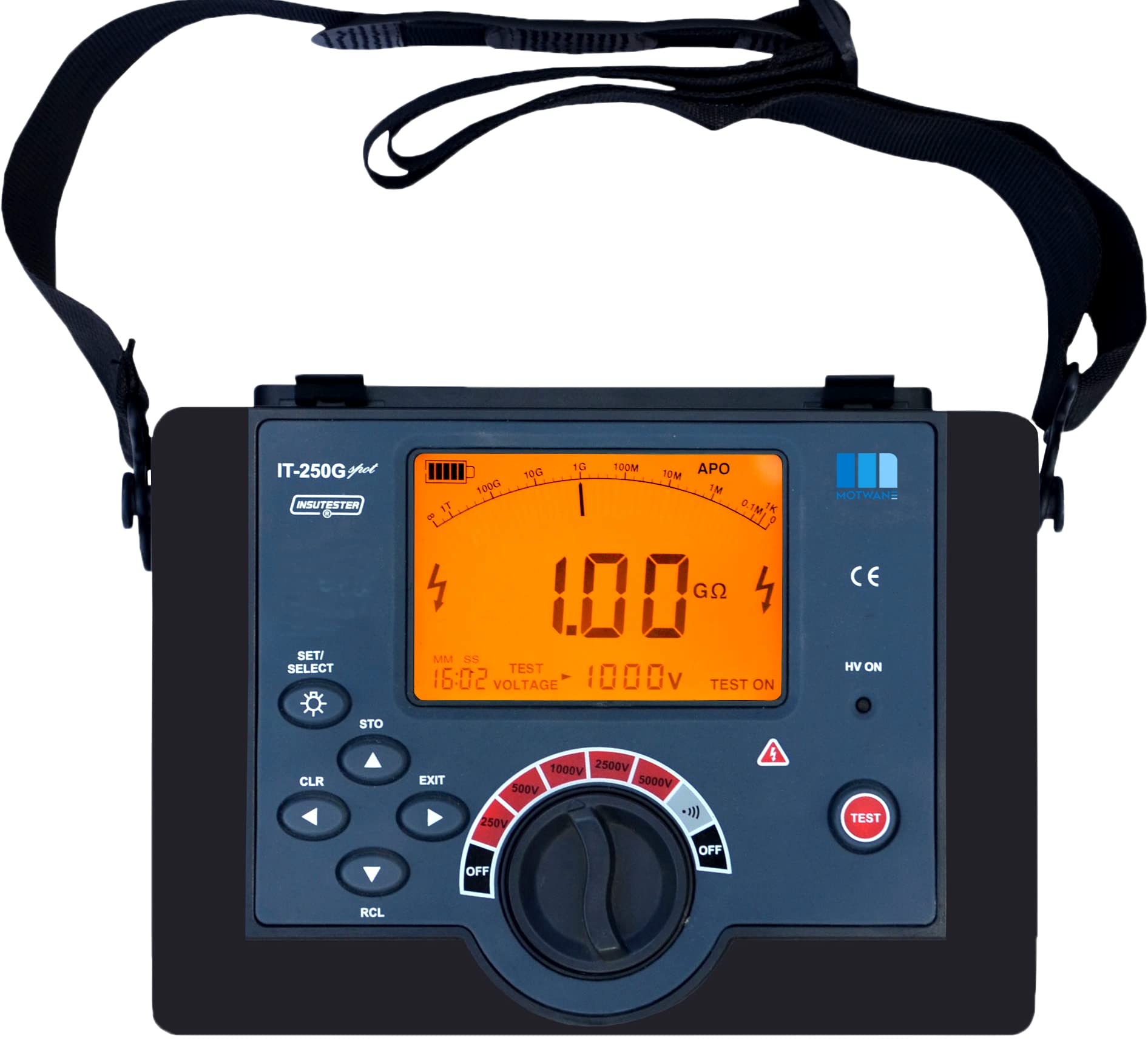 5KV Battery Operated Digital Insulation Resistance Tester - IT250 G Spot
