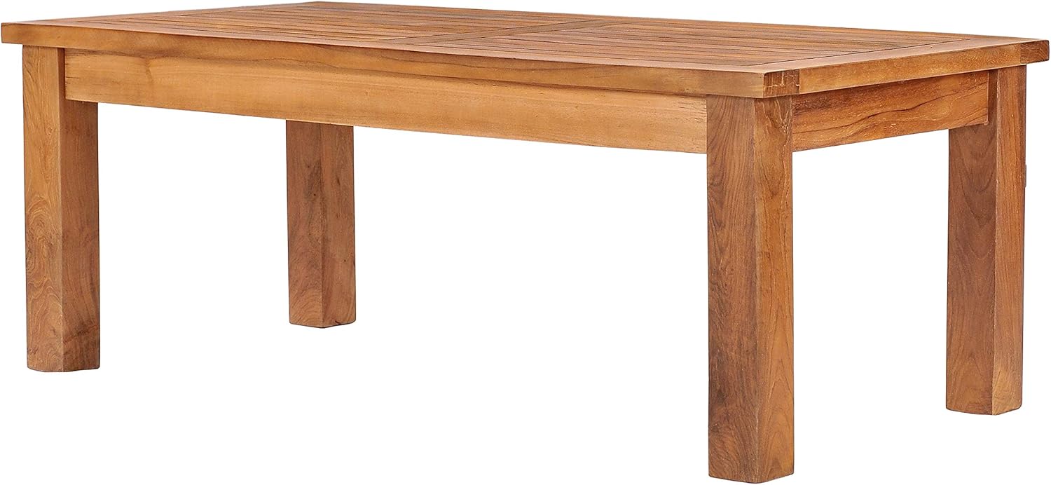 Teak San Diego Outdoor Patio Coffee Table Made from Solid A-Grade Teak Wood