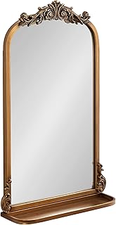 Kate and Laurel Arendahl Traditional Vintage Arch Mirror with Shelf; 16 ...