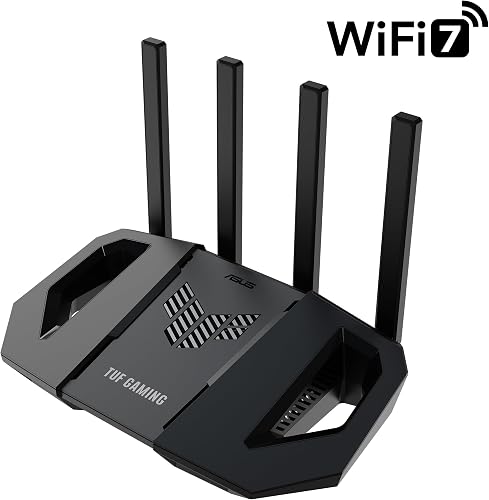 ASUS TUF Gaming BE3600 Dual Band WiFi 7 Router, 2.5Gbps port, Mobile Game Mode, Subscription-Free Security, Mesh WiFi support, Gear Accelerator, Adaptive QoS, Port Forwarding - 8