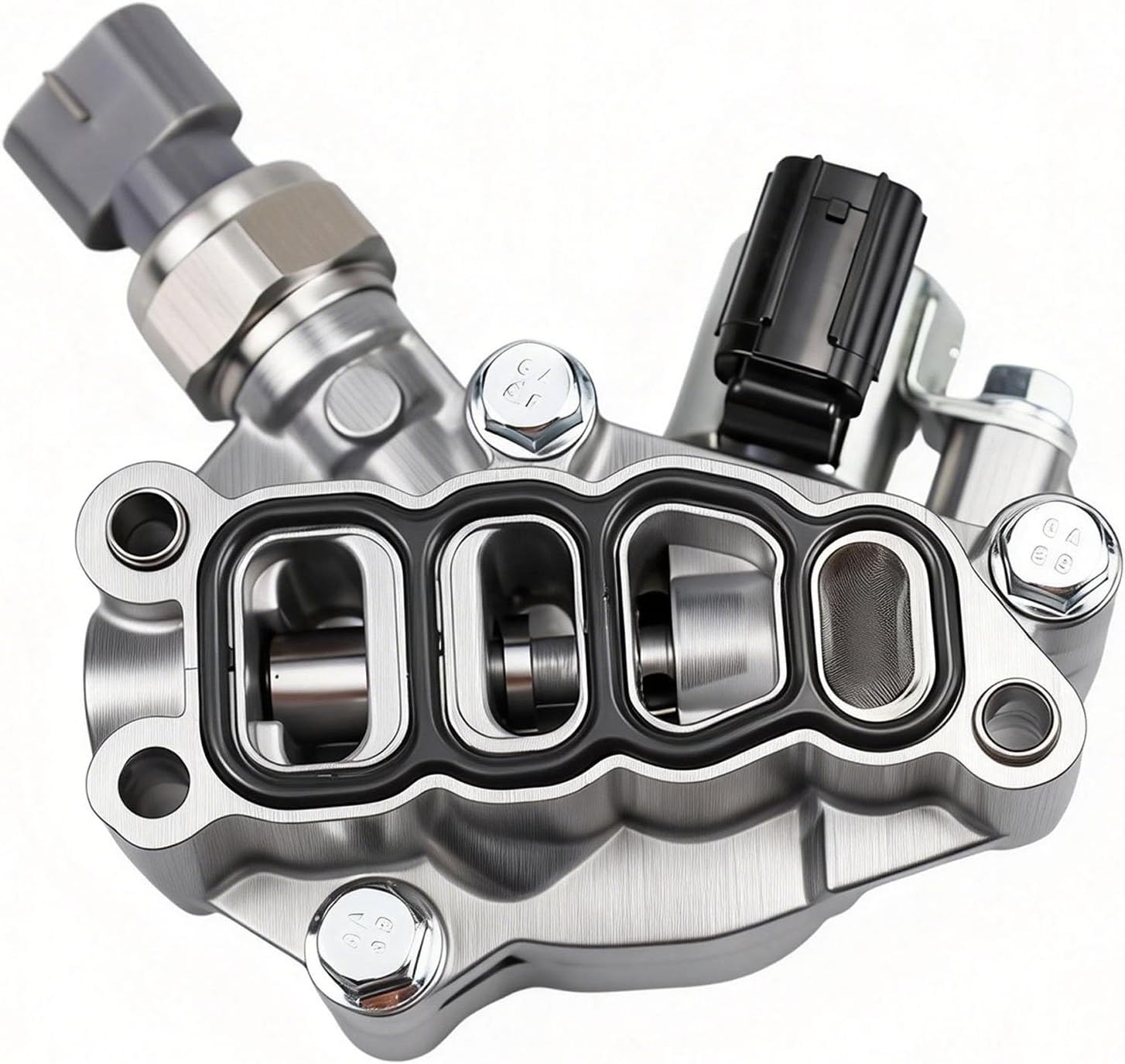 VTEC Solenoid Spool Valve with Gasket Compatible with Honda Accord Hybrid, Odyssey, 2005-2007, Pilot 2006-2008 Direct Solenoid Valve Replacement OE Number 15810-RKB-J01