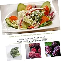 Vista 5 de Deshidratador de ensalada doméstica Secador manual de verduras Spinner de plástico de fácil uso para lavar y secar frutas y verduras