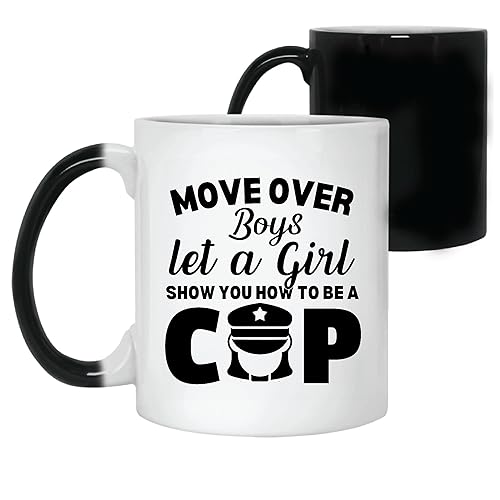 Funny Woman Cop Coffee Mugs Female Law Enforcement Mom Gift 11oz 15oz Color Changing Mug
