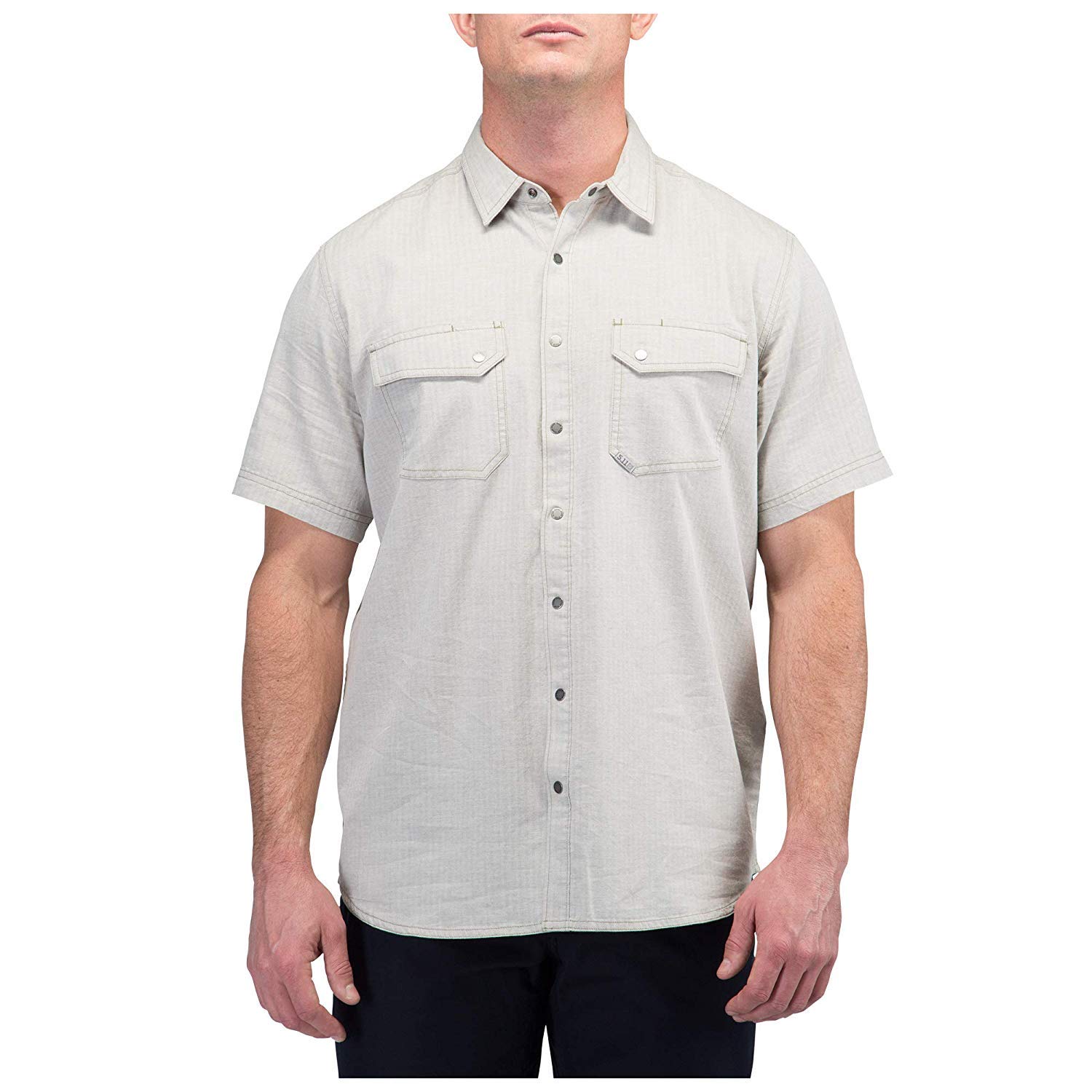 5.11Tactical Men's Cotton Fabric Herringbone Short Sleeve Button-Up Shirt,Style 71375
