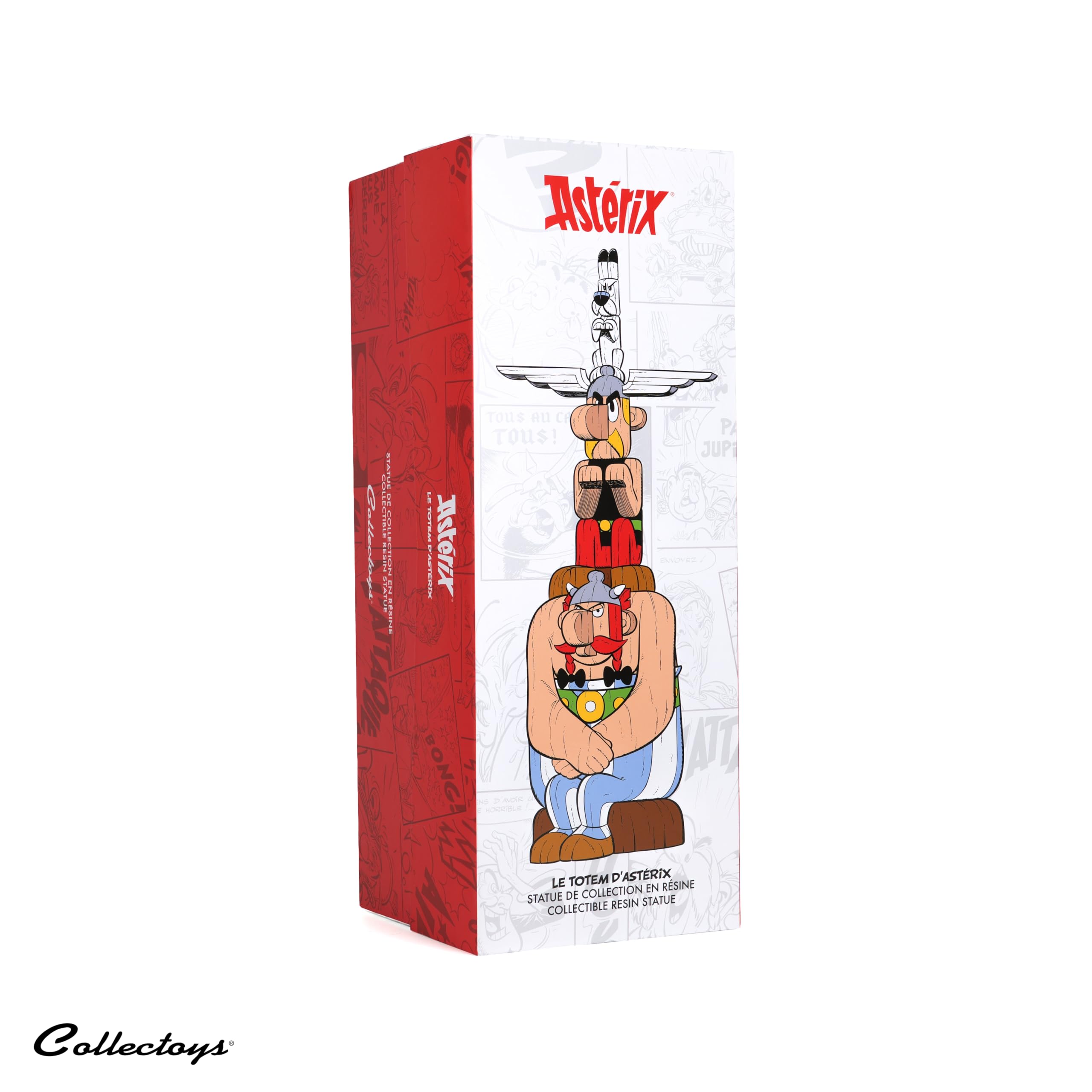 Plastoy Astérix FigurTotem mit Asterix, Obelix und Idefix - Harz - 40 cm