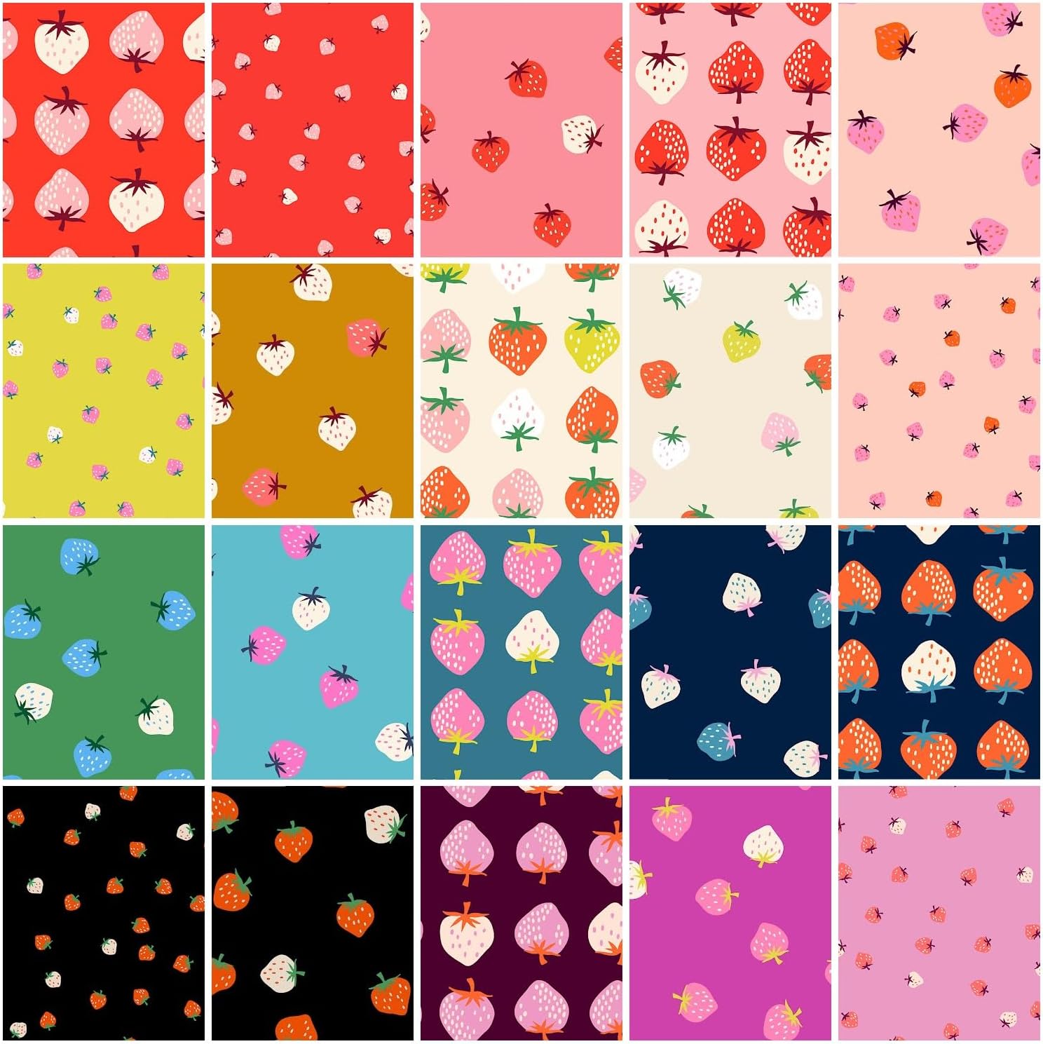 Strawberry Jelly Roll (40 Pieces) by Kimberly Kight for Ruby Star Society