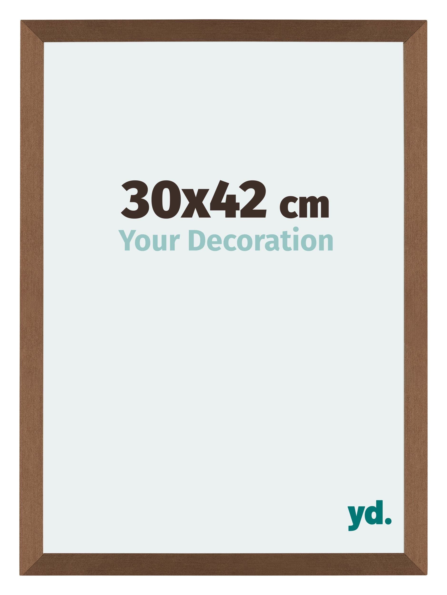 Your Decoration - Picture Frame 30x42 cm - Copper Design - Decorative Wall Frame in MDF with Antireflection - Frame 30x42 - Mura