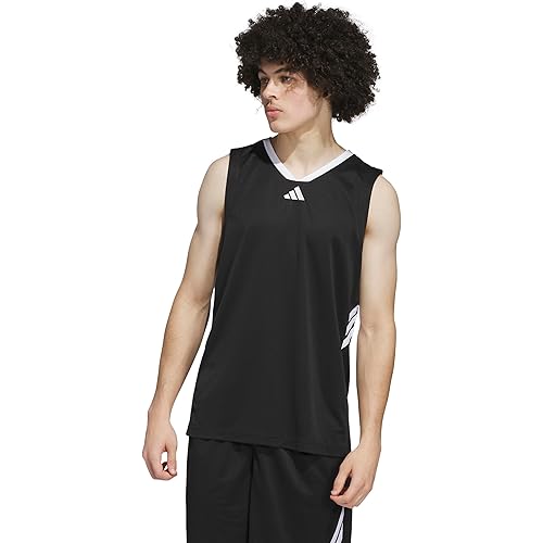 adidas Men's Basketball Legends 3-Stripes Tank Top