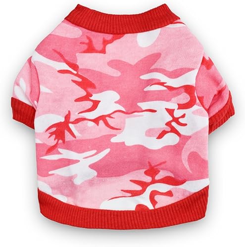 Miniatura 8 de DroolingDog Ropa para perros pequeños para niños, camisas para perros, ropa de perro del ejército, camiseta de camuflaje para perros, cachorros,