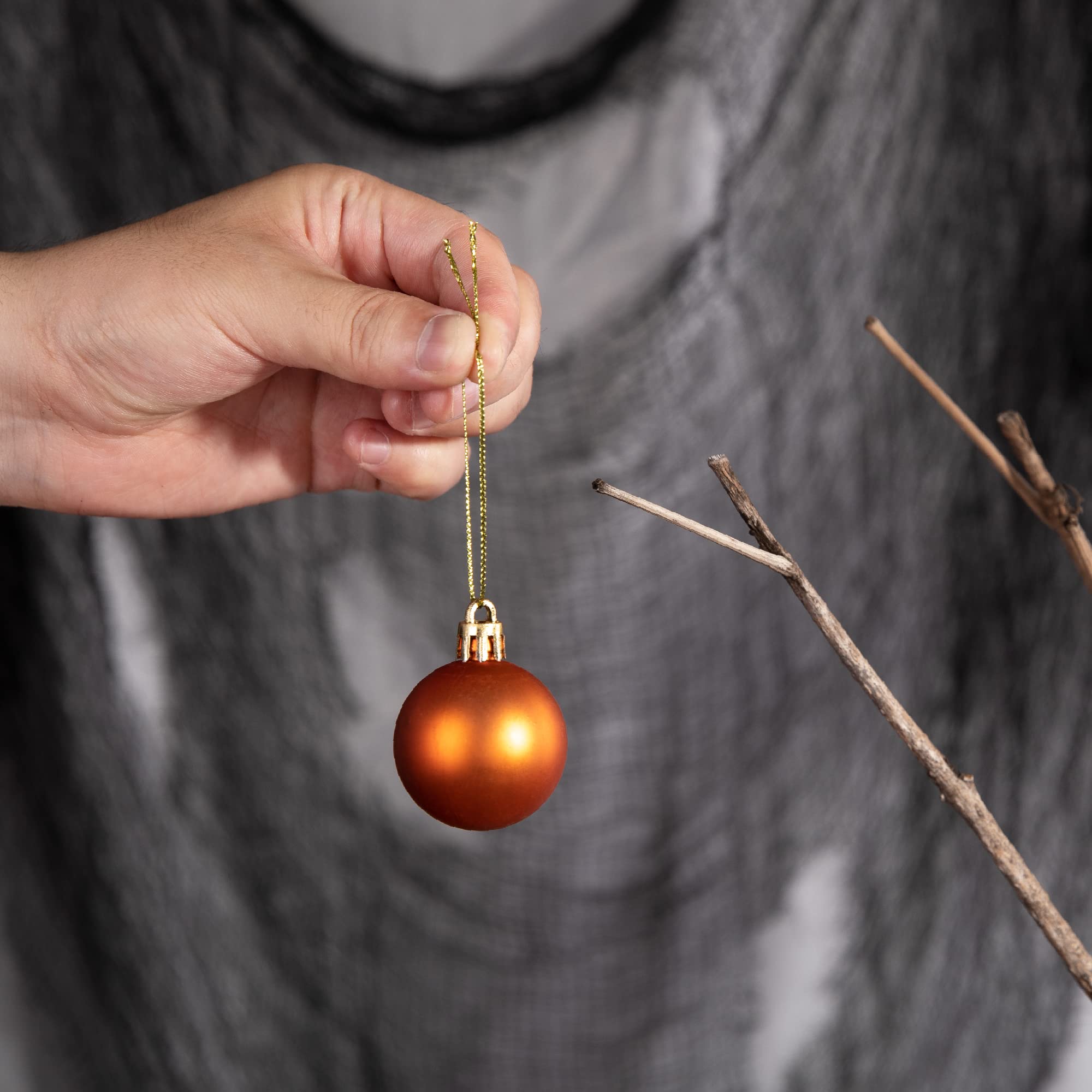 Deloky 36 szt. Halloween wisząca bombka ornament-4 cm Halloween nietłukące się wiszące ozdoby na imprezę Halloween dekoracje choinkowe