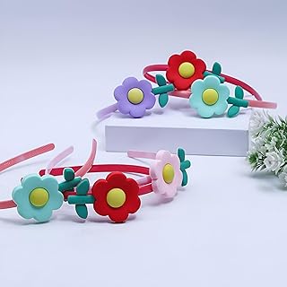 أربطة للرأس للبنات، اكسسوارات شعر مناسبة لأعياد الميلاد والحفلات وغيرها (نمط 5: ألوان عشوائية، قطعتين)