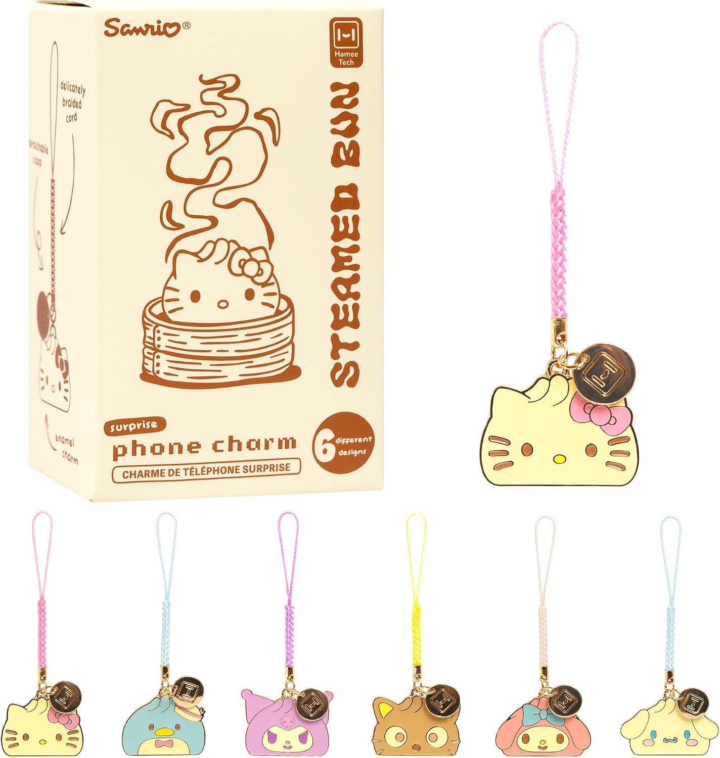 iFace Hello Kitty And Friends Blind Box Surprise Enamel Phone Charm - Cute Decorative Charm for Cell Phone Camera Keys AirPods