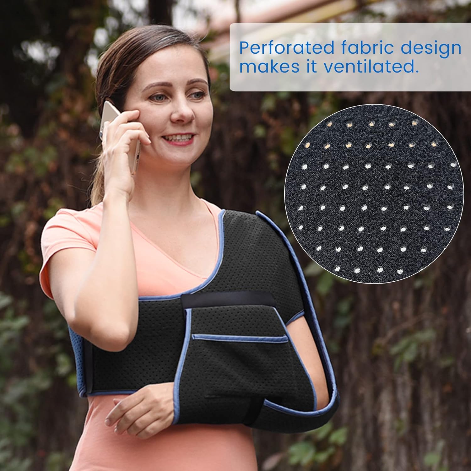 VELPEAU Arm Sling Shoulder Brace for Men & Women - Immobilizer for Injury Support, Pain Relief for AC Joint, Rotator Cuff Torn, Medical Sling for Sublexion, Broken, Dislocated & Surgery (Medium) : Health & Household