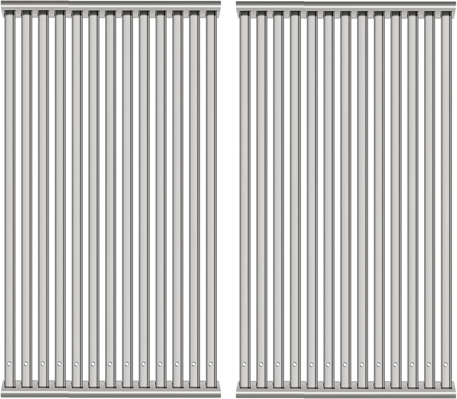 Shengyongh SS15375 (2 Pack) Stainless Steel Grill Grate for TEC Gas Grill Patio II & Sterling II, ﻿Cooking Grates