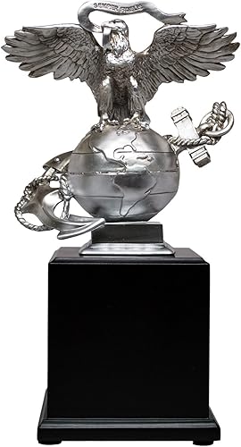 Military Gift Shop Globo de águila USMC 3D y estatua de ancla con base de madera, escaparate del orgullo del cuerpo de marines - Regalos del Cuerpo disponible en Yaxa El Salvador