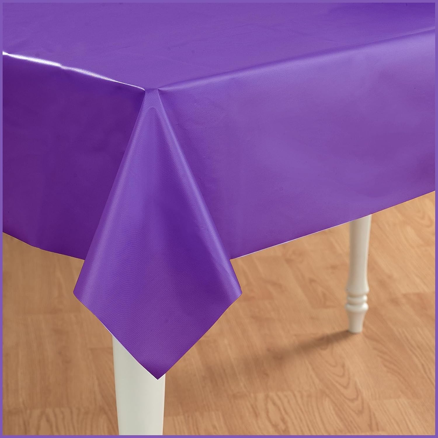 Creative Converting Plastic Table cover, 54" x 108", Purple