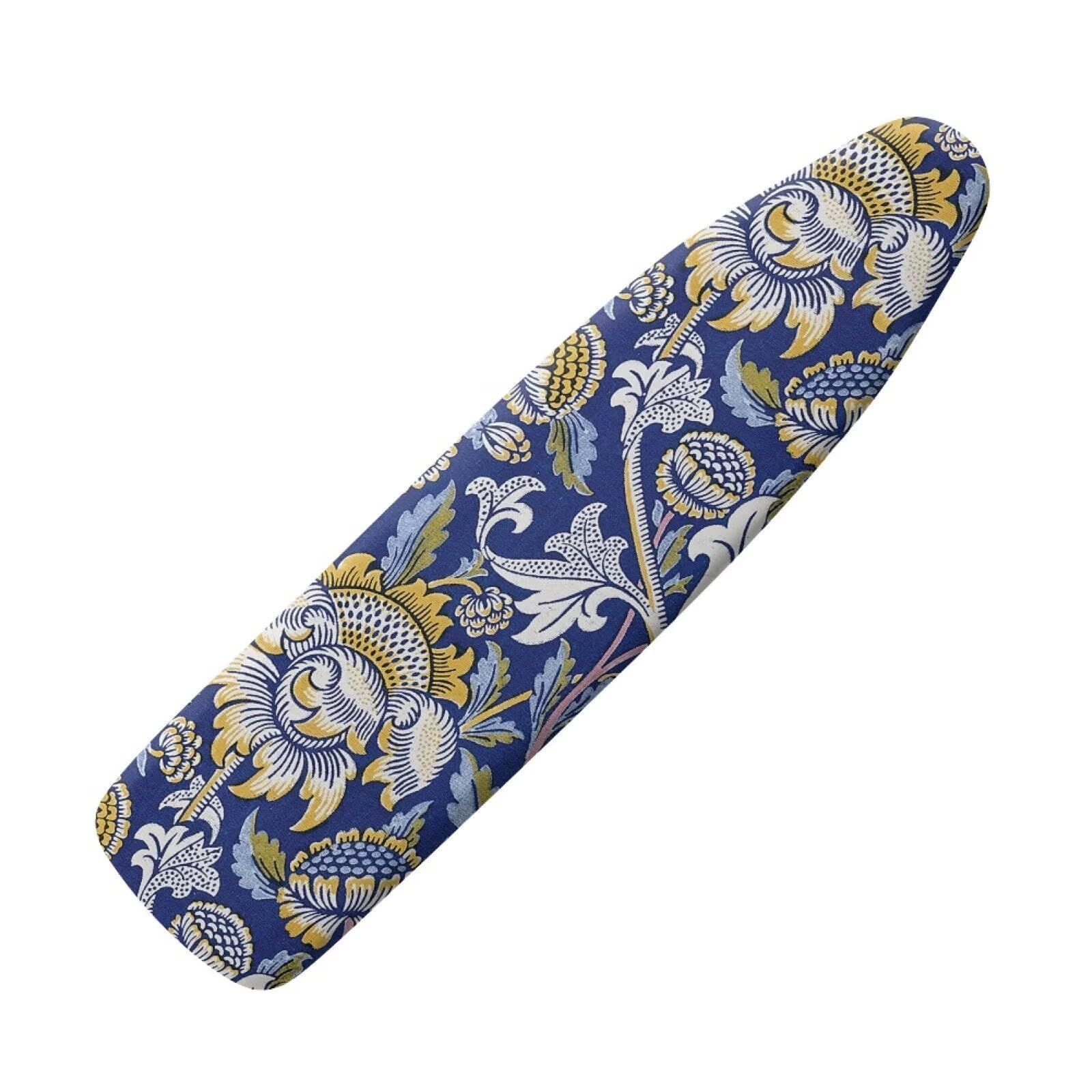 Drnuikhe William Morris Prints Easy Installation 15 x 48 Ironing Board Covers Elastic Edge & Nylon Buckle Straps Fasteners, Suitable for Most Iron Board, Stain Resistant Protective Cover