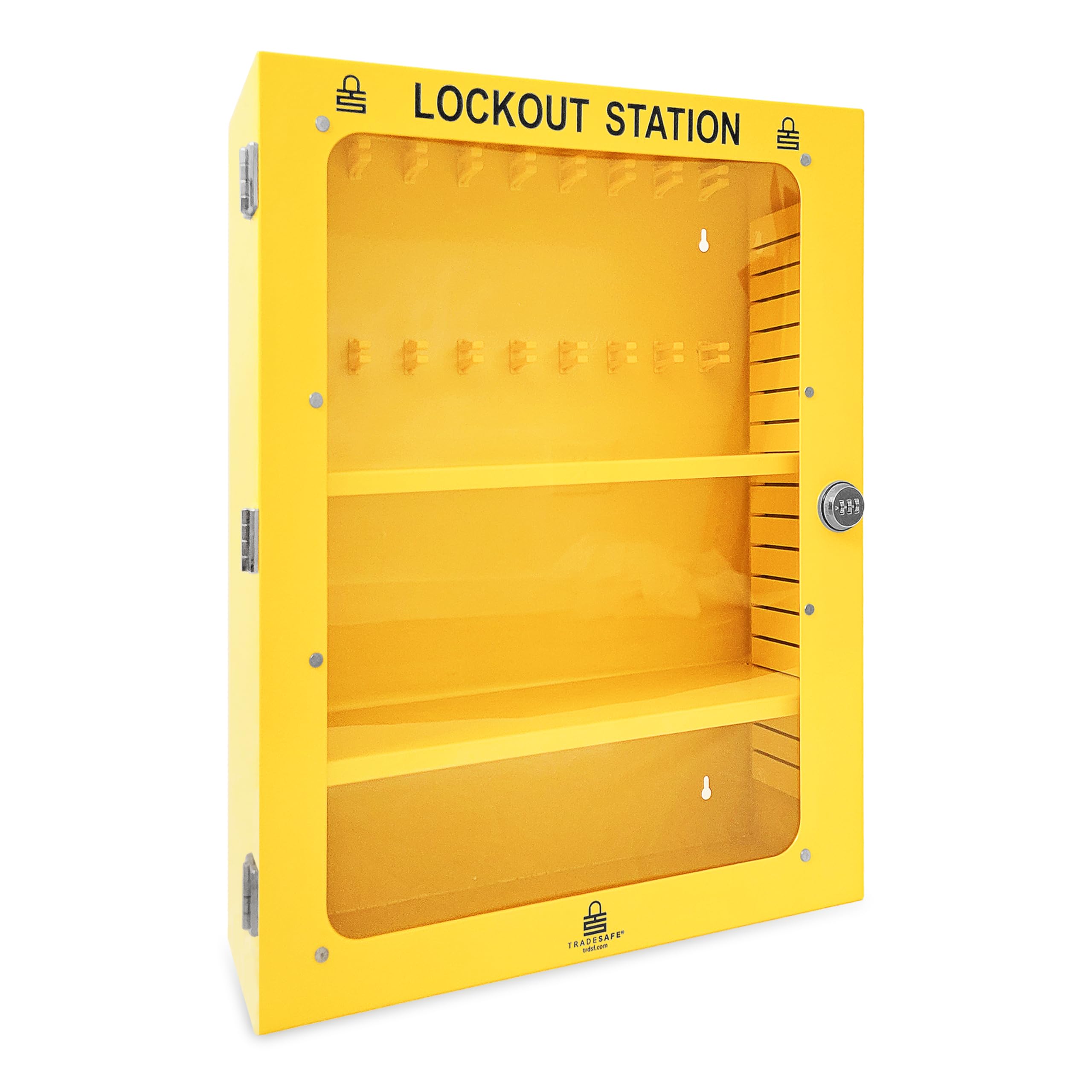 TRADESAFE Lockout Tagout Cabinet, Lock Out Tag Out Station Unfilled - No Loto Devices Included, Wall-Mountable Lockout Tagout Station Cabinet, Loto