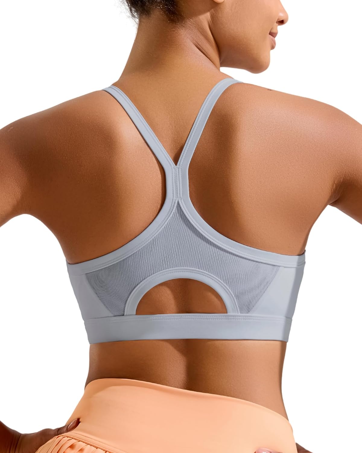 RUNNING GIRL Sports Bra for Women,Y Back Molded Cup Medium Impact Sports Bras with Sewn in Pads - Image 8