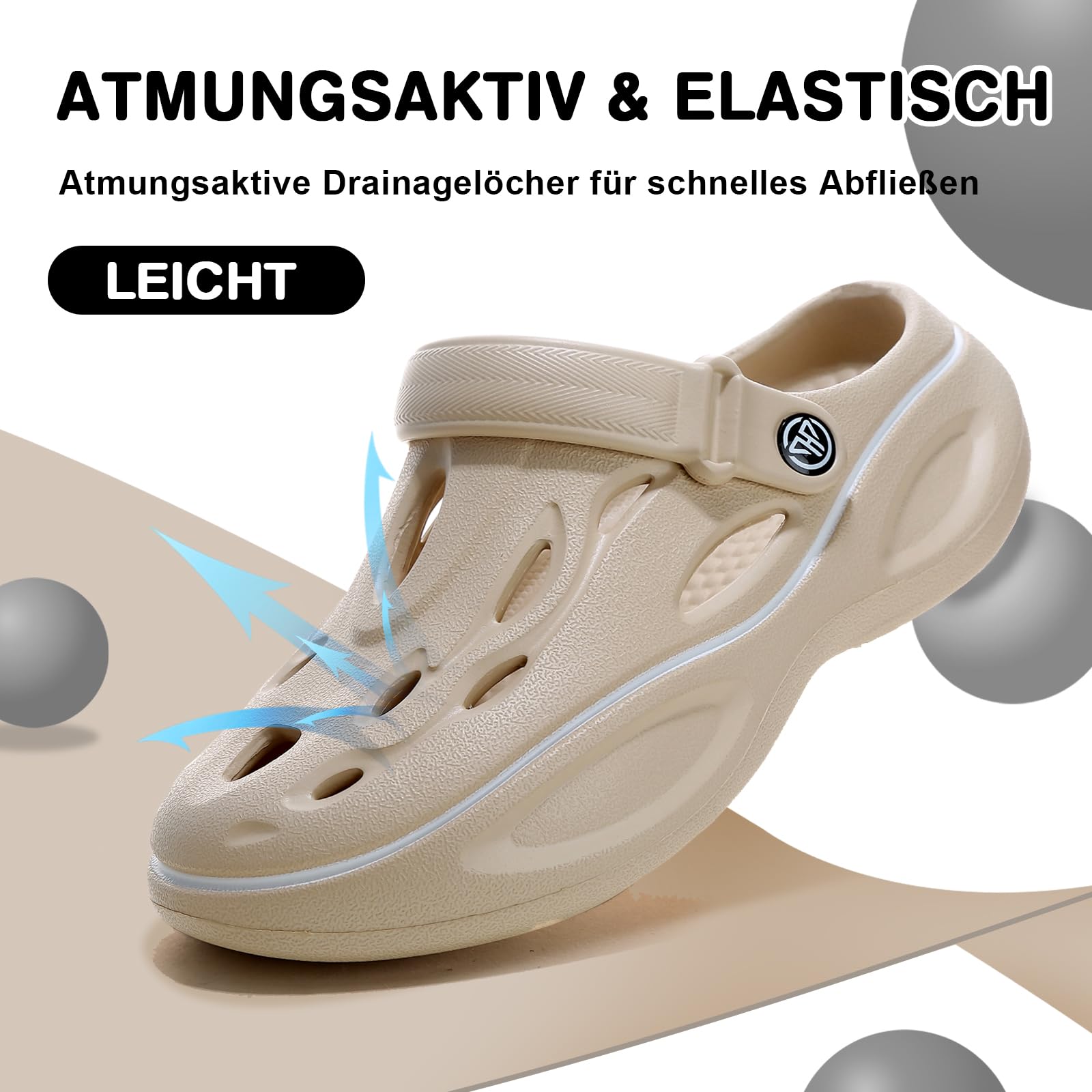 Zoccoli Sanitari Donna, Comfort Traspirante Ciabatte Sanitarie Uomo, Antiskid Sabot Ultra Leggeri Scarpe Infermiere, Estive Scholl Zoccoli Sanitari