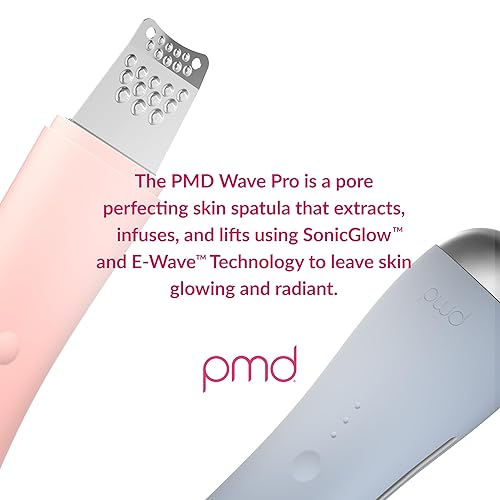 Miniatura 10 de PMD Wave Pro - Espátula avanzada para la piel de grado profesional - Extracción, infundir y levantar - SonicGlow Vibración y tecnología E-Wave -