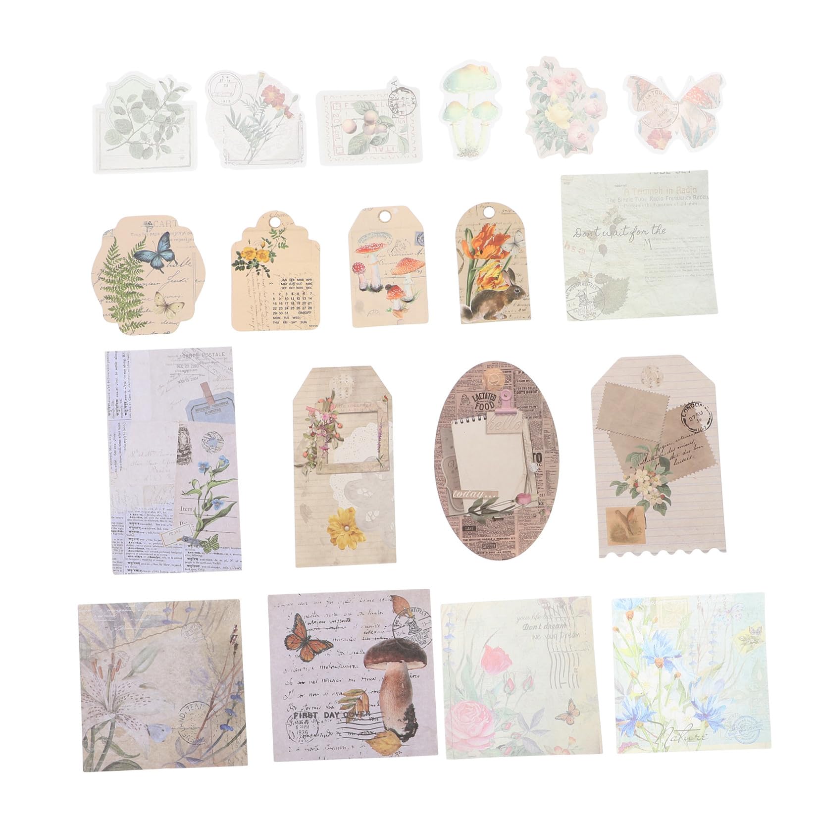 SHINEOFI 6sets Carta Decorativa Vintage Per Scrapbooking Di Materiale Per Fai Da Te Carta Sicura e Pratica Per Decorare Diari e Album