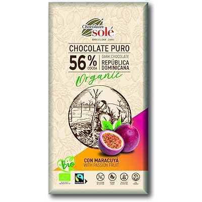 チョコレートソール 有機ダークチョコレートパッションフルーツ 100g （有機JAS認証品）