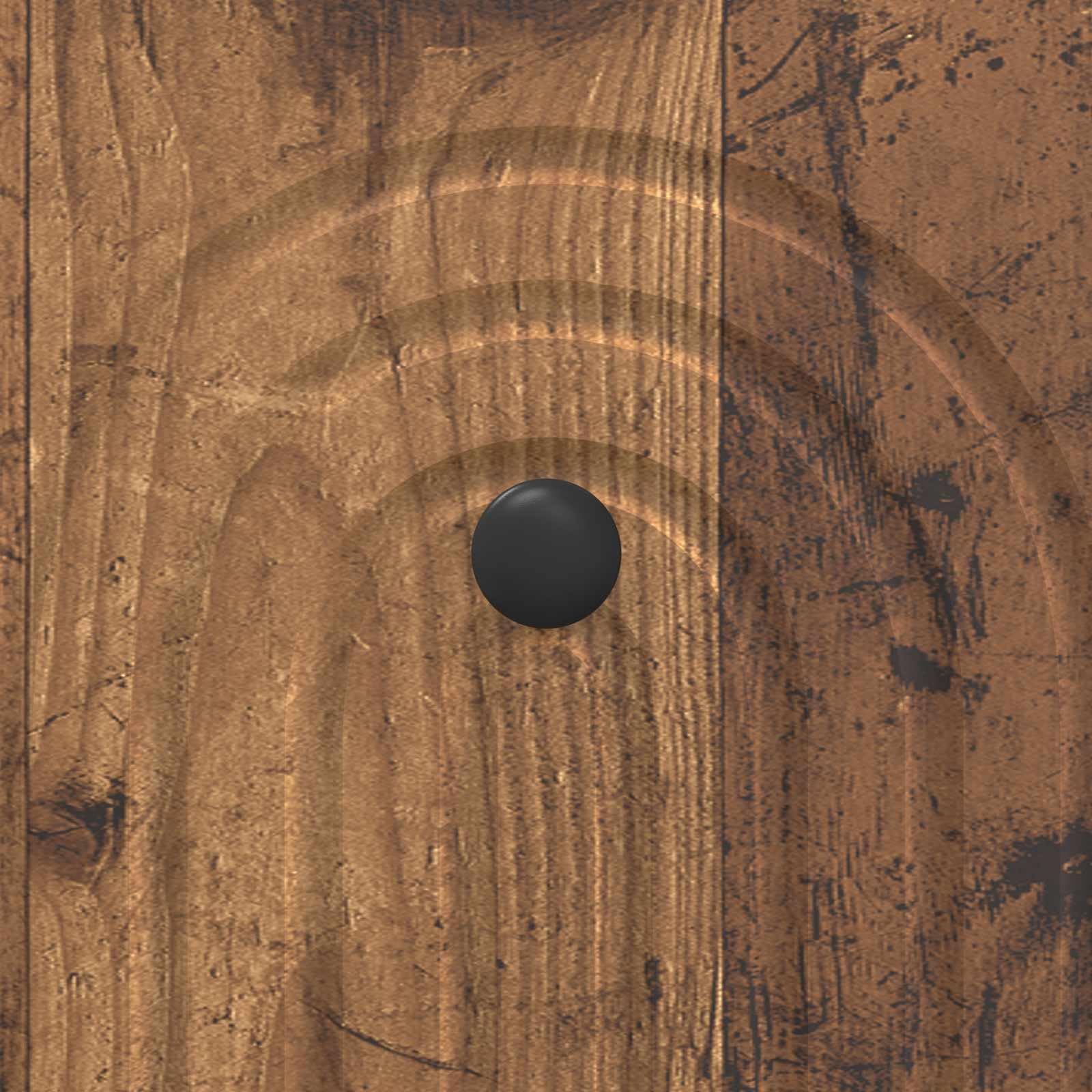 Cassettiera in legno anticato, 33 x 34,5 x 90 cm, con 3 cassetti, versatile armadio portaoggetti per casa, ufficio, cantina e officina, pratica soluzione di ordine