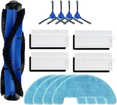 Main Side Brush Filter Mop Cloth Replacement,Compatible for Kyvol Cybovac E20 E30 E31 Robot Vacuum Cleaner Spare Parts Accessories