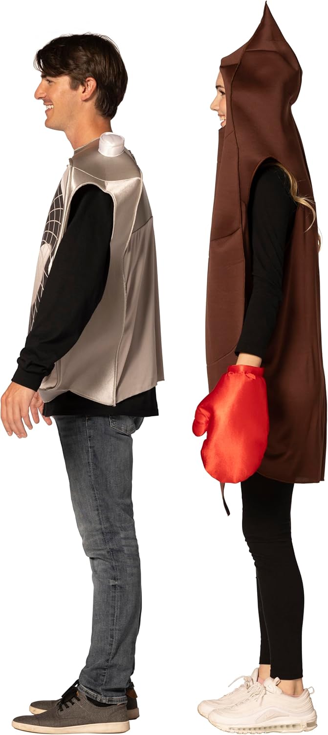 Rasta Imposta Funny Novelty Gag Halloween Costumes, Sh!t Hits the Fan Couples Costume Set, Women and Men, Adult One Size