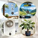 Replacement Wind Catcher, Leaf Wind Chime Sail Pendant Replacement Parts with 5m/16.4ft Nylon Cord for DIY Most Windchime Repair & Outdoor Garden Decor