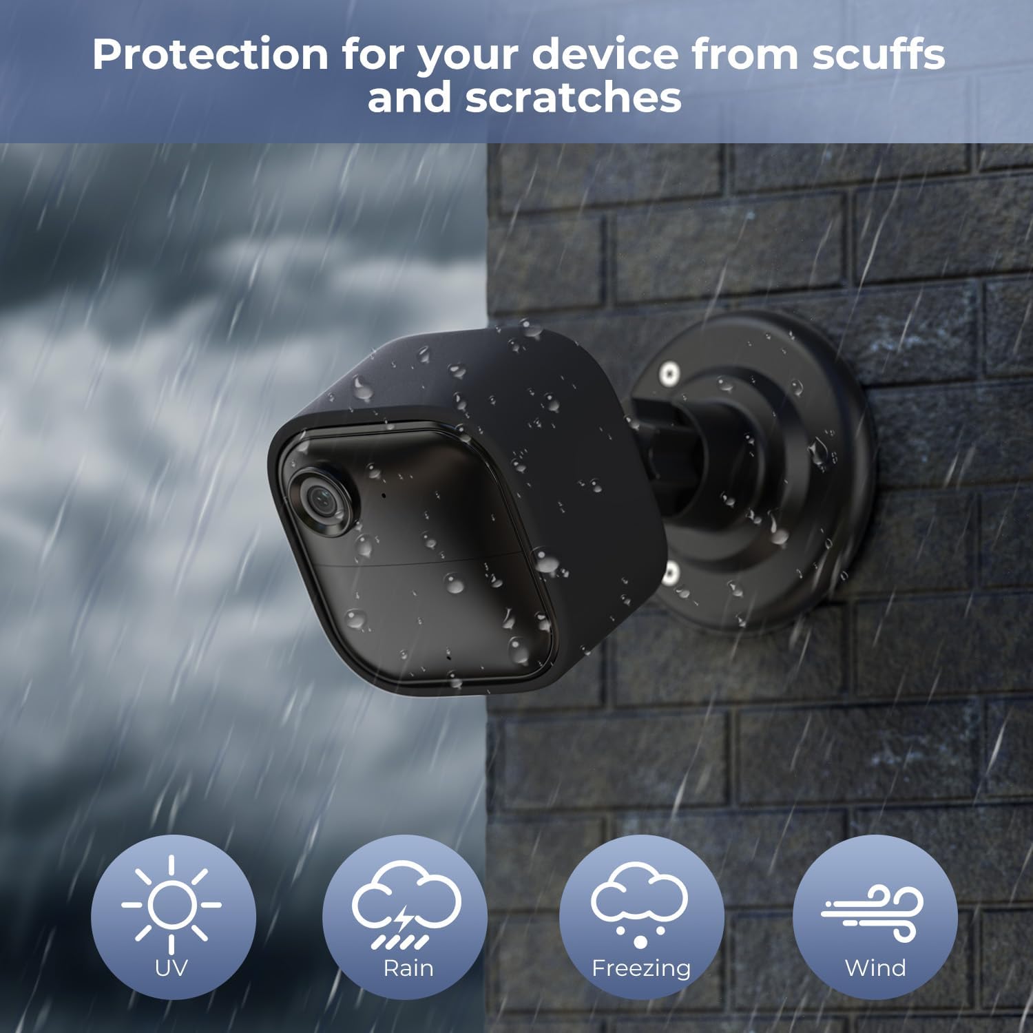 4 Pack Waterproof Battery Extension Pack Compatible with Blink Outdoor 4 Smart Security Camera(Included 16 Pack Batteries +4 Silicone Cover)