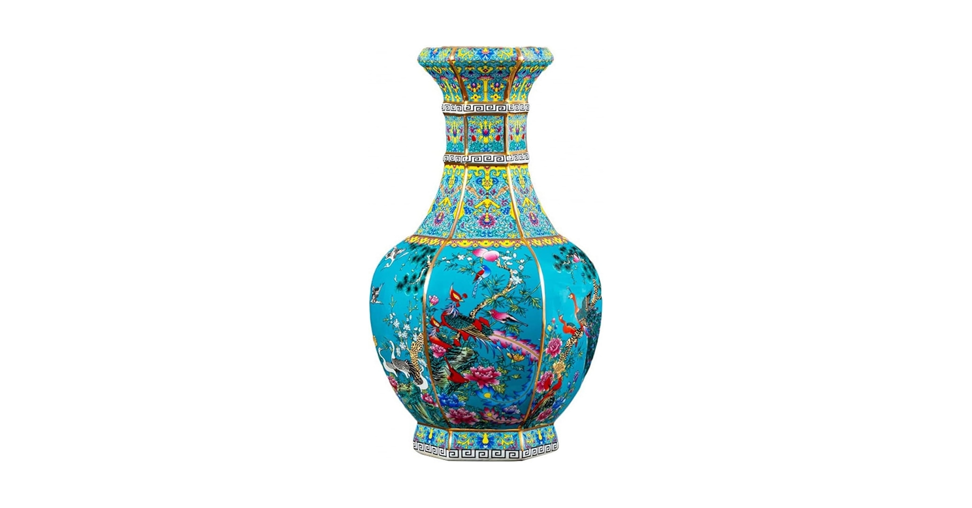 Amazon.co.jp: 花瓶 ヴィンテージ 景徳鎮 磁器 伝統的なエナメル