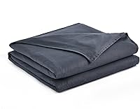 Vista 8 de RelaxBlanket - Funda de edredón de 60 x 80 pulgadas para manta con peso Algodón premium de 180GSM Gris oscuro