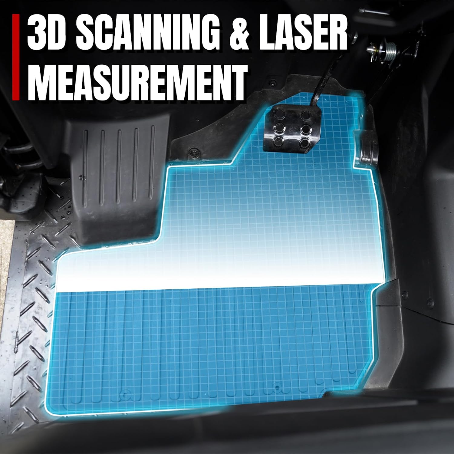 A & UTV PRO TPE Floor Mats for Kawasaki Mule PRO-MX/EPS/SE 2019-2025 2026, Front Row Floor Slush Liner All Weather TPE Material Protection Accessories, Waterproof, Replace OEM # 99994-1187, 2PCS
