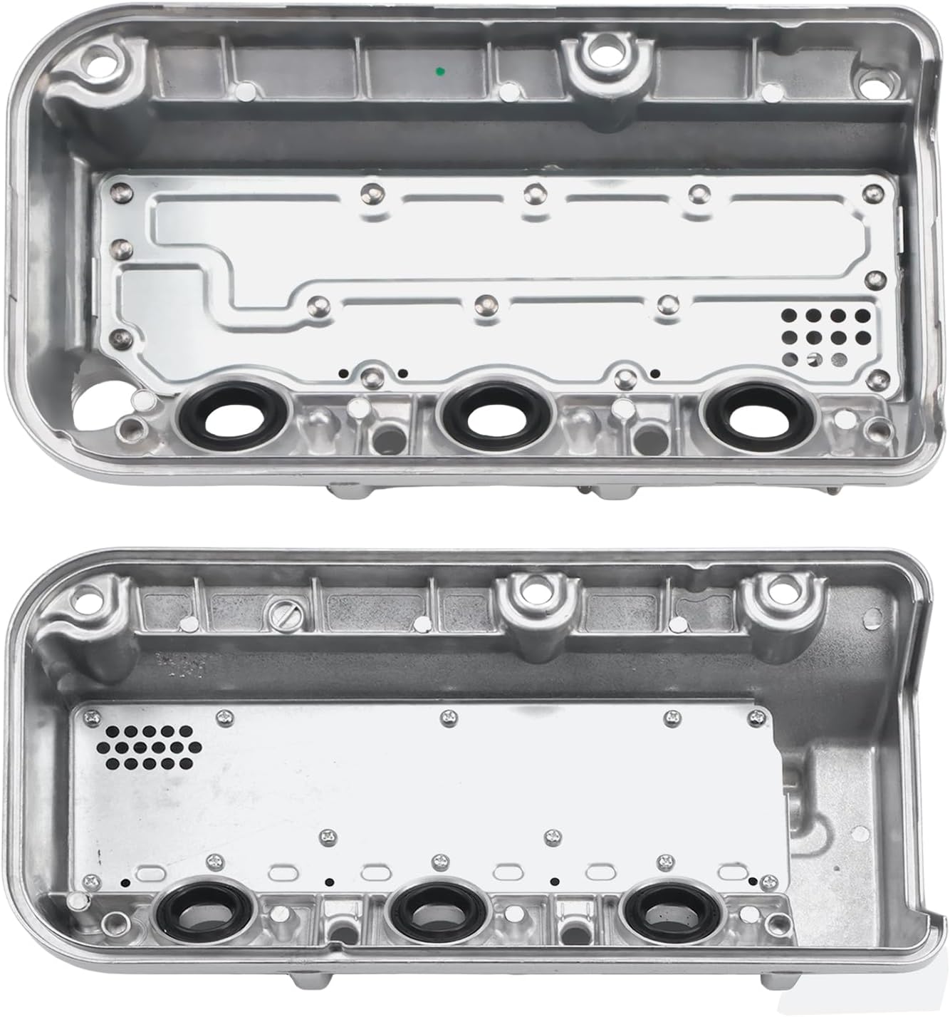 Aluminum Engine Valve Cover Fit for 3.5L 2008-2012 Honda Accord 2008-2017 Odyssey 2010-2012 Crosstour 2012-2015 Pilot 2012-2014 TL 2010-2012 Ridgeline 12310R70A00 12320R70A00
