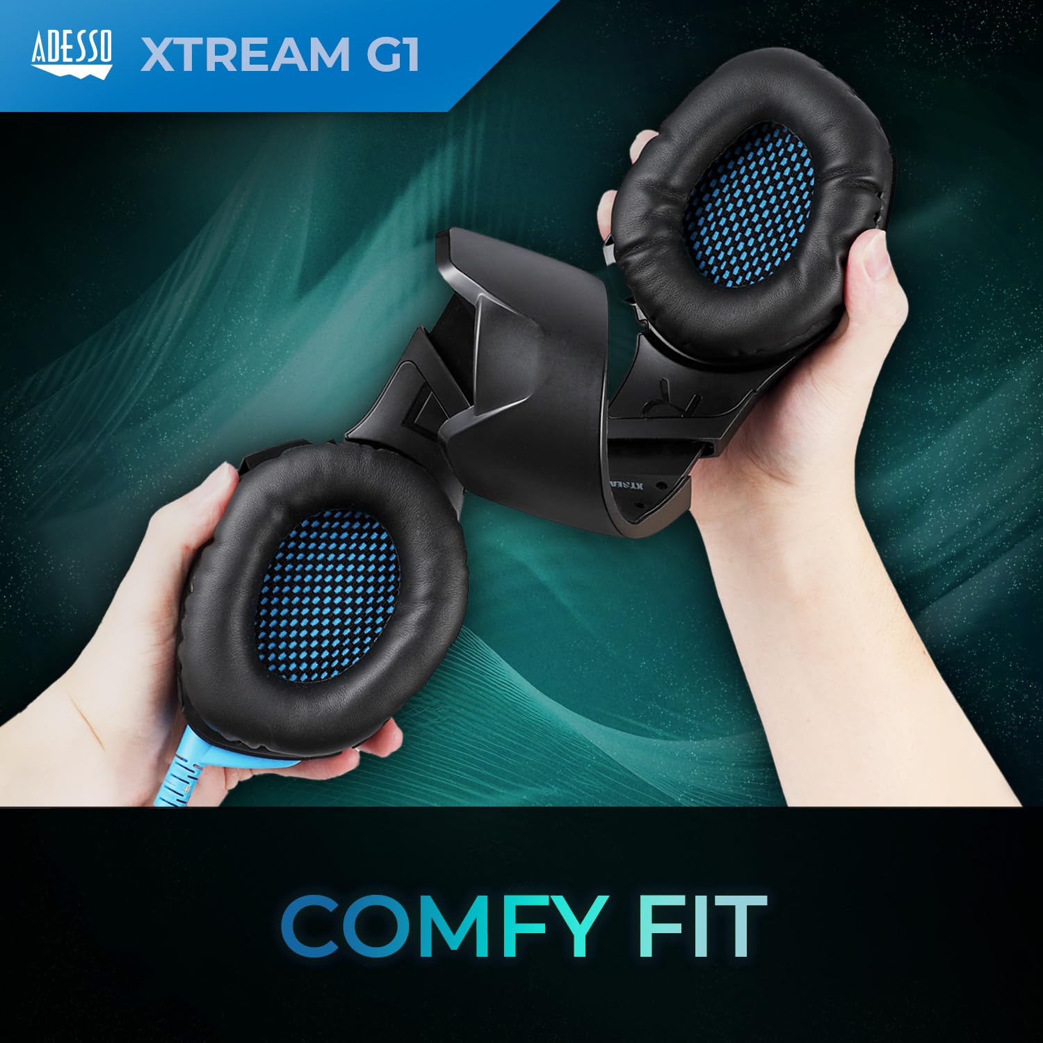 Adesso Xstream G1 zestaw słuchawkowy stereo do gier z mikrofonem