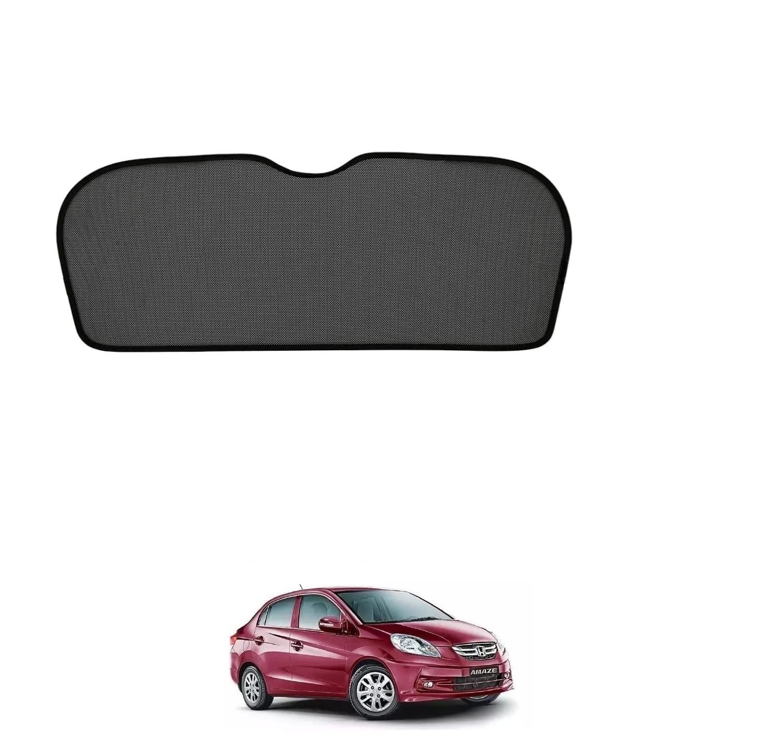 Auto Addict Car Dicky Sunshade Curtain (Rear Window,Dicky,1 Pc) Black for Honda Amaze Old(2014-2018)