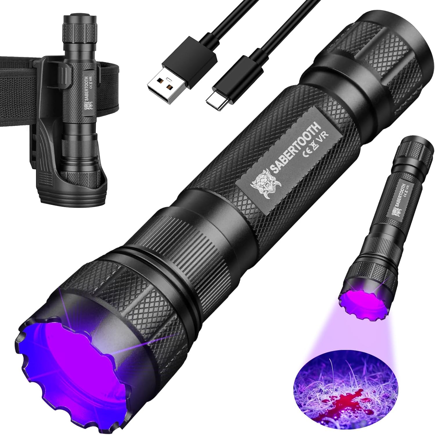 VR3.0 Blood Tracking Flashlight for Police/Hunters, the best gift for tracking injured people. Blood tracking flashlight for law enforcement/deer hunting - Blood Tracker hunting accessories