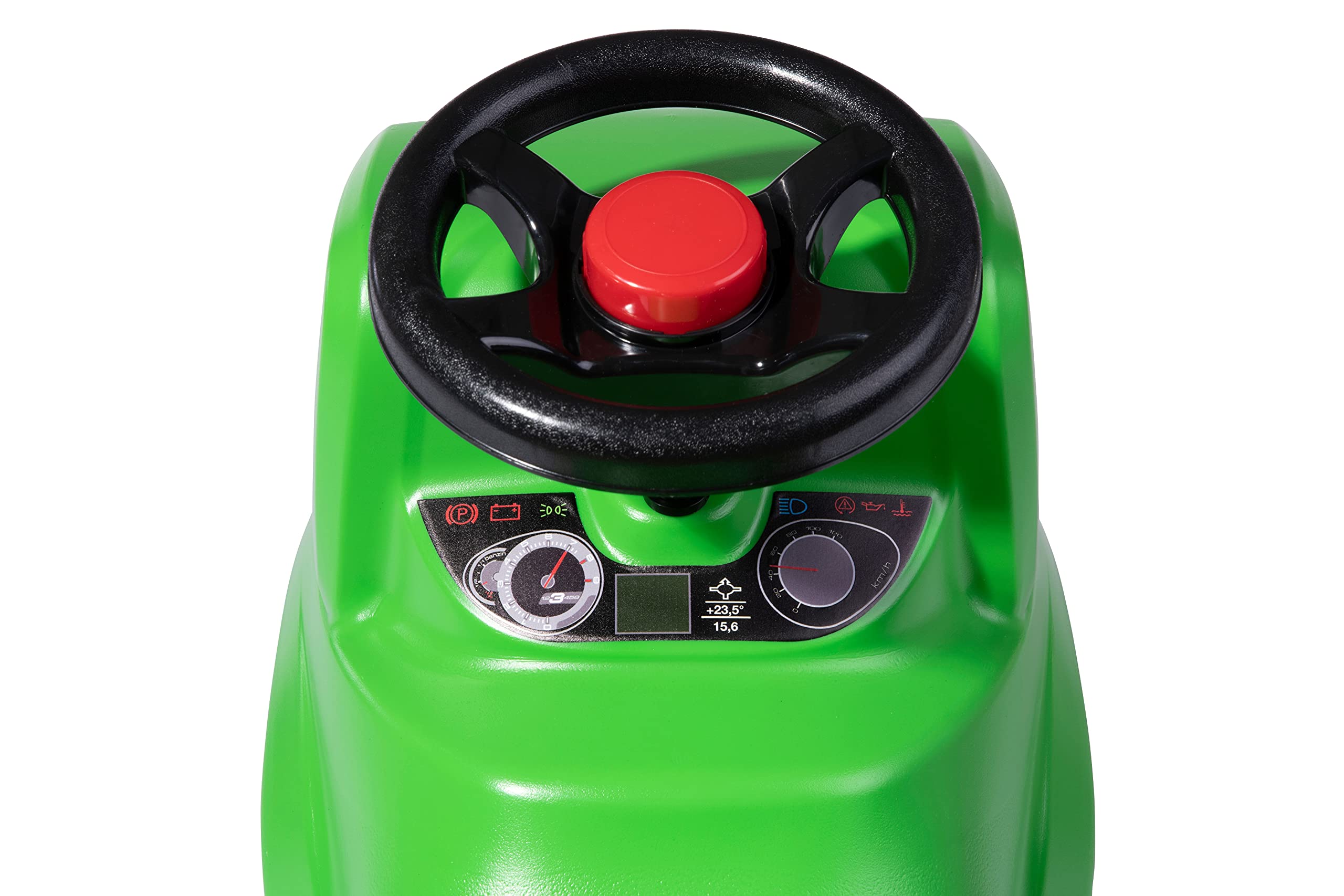 Ferbedo Truck Racing 171194 - Scivolo per bambini con occhiello per rimorchio, volante con clacson integrato, veicolo per bambini con cinghia al ginocchio, pneumatici silenziosi