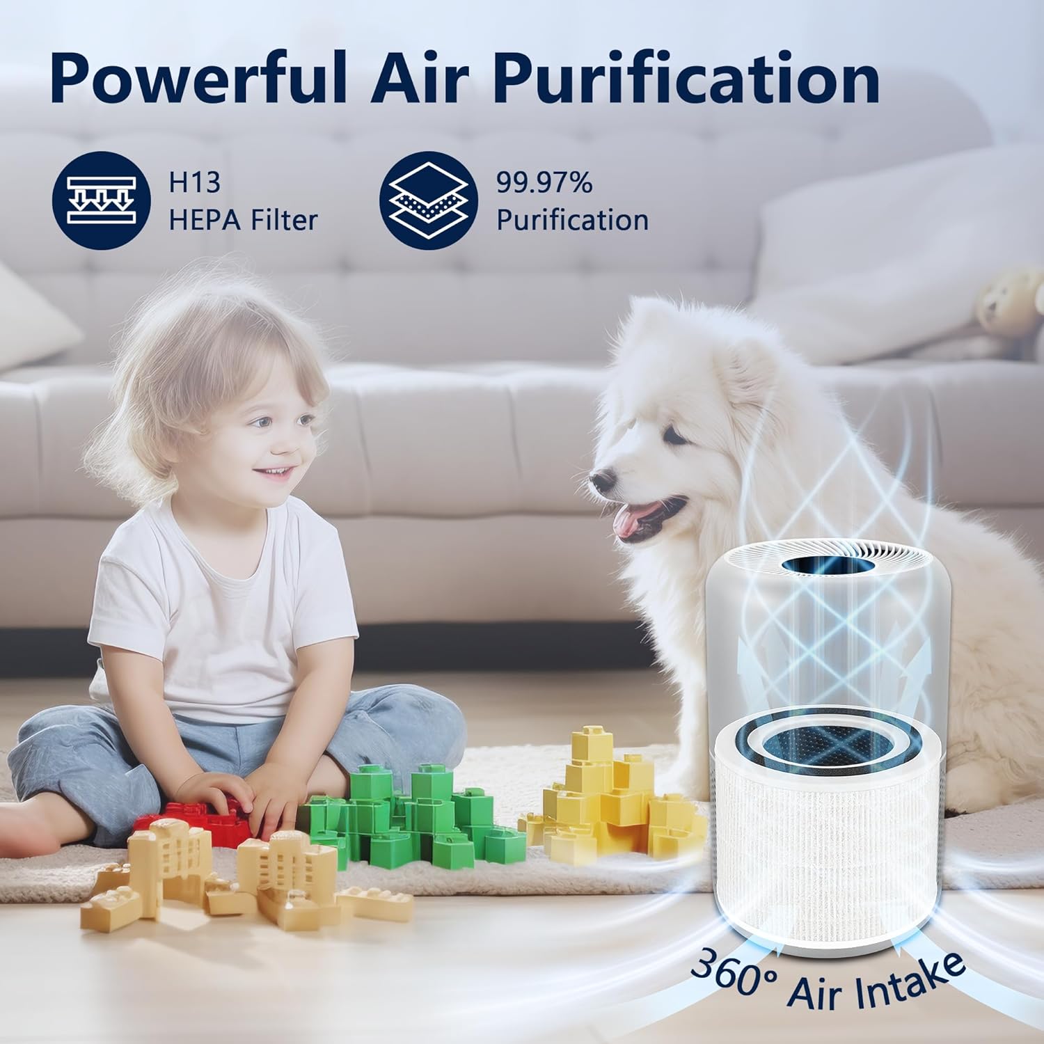 Core P350 Pet Care Replacement Filter for LEVOIT Core P350 Air Purifier, Funmit 3-in-1 New Fine Non-Woven Fabric Pre, H13 True HEPA, Activated Carbon Filter with ARC Formula, Core P350-RF, 2 Pack - Image 11