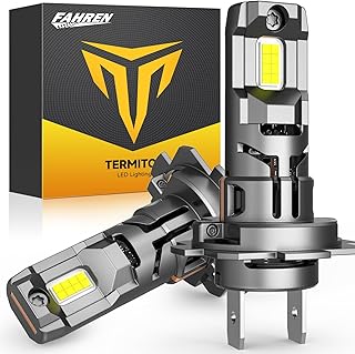 FAHREN 𝐁𝐫𝐢𝐠𝐡𝐭𝐞𝐬𝐭-𝐆𝐞𝐧 H7 LED Bulbs, 𝟓𝟎,𝟎𝟎𝟎𝐋𝐌 𝟏𝟐𝟎𝟎% Brighter, 6500K Cool White, Truly Plug and Play H7 Light Bulbs, CAN-Bus Ready, No extra Adapter Required, Pack of 2