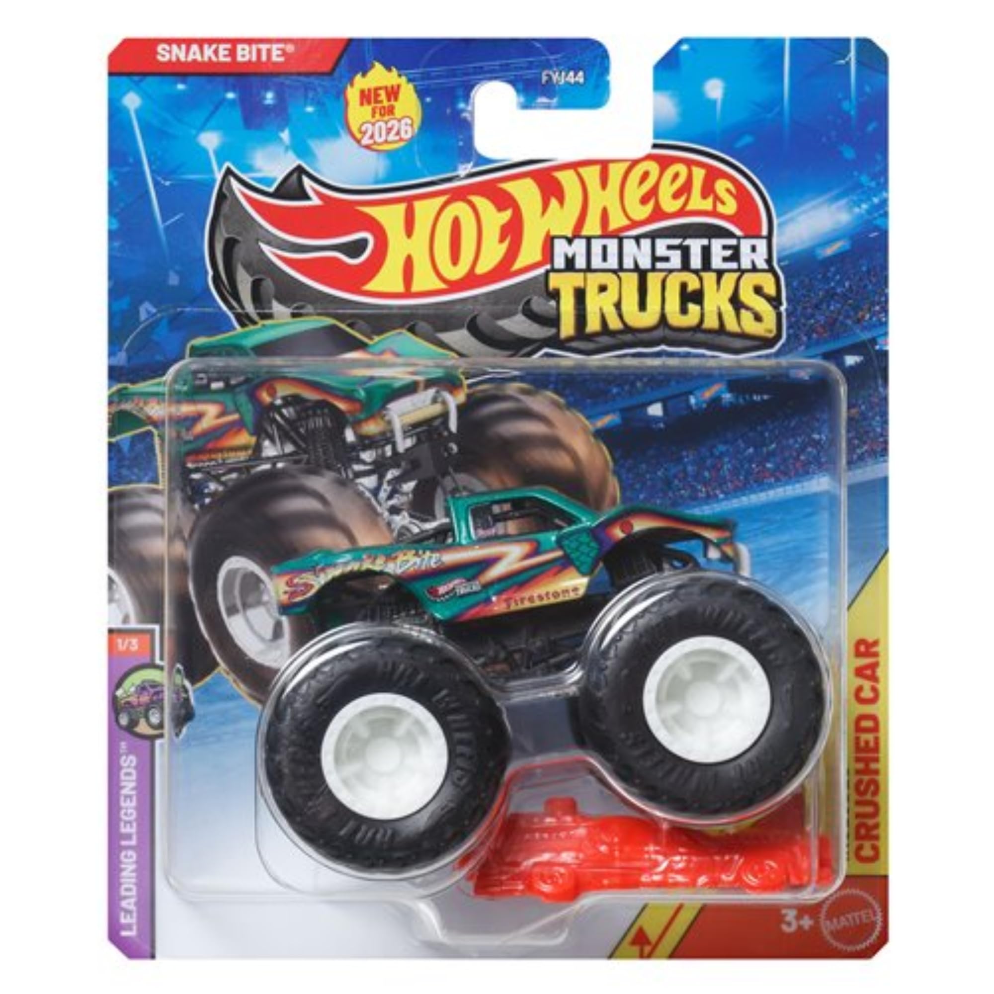 Hot Wheels Monster Trucks - (Snake Bite - JHY52) — image 1