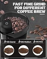 Vista 2 de Molinillos eléctricos de cuchillas de café, 2 onzas, molinillo de granos de caféespecias y nueces, eléctrico con cuchilla de acero inoxidable